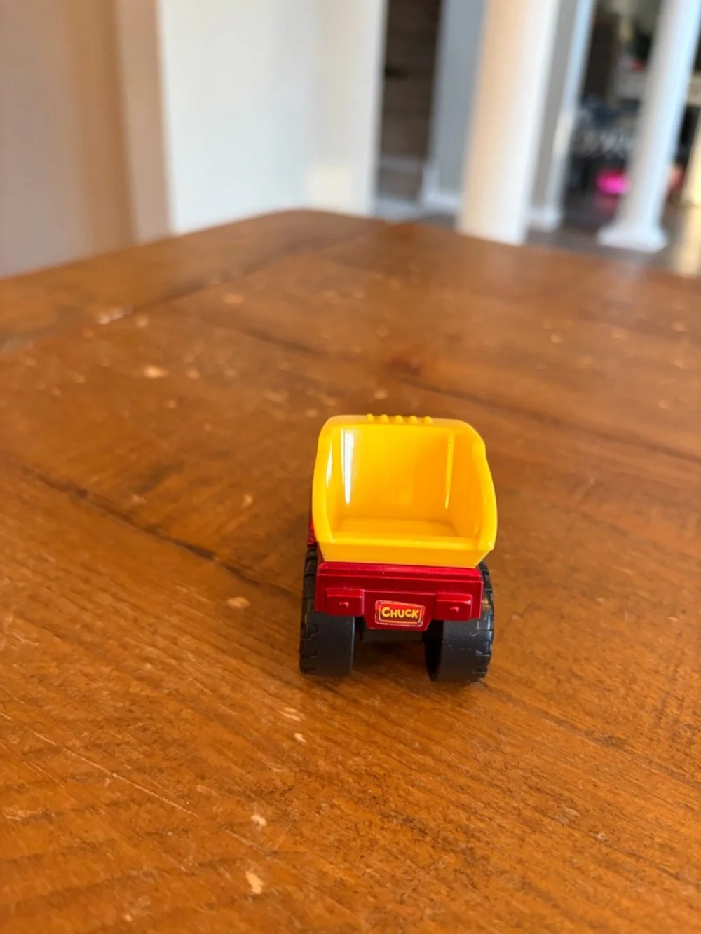 2011 Tonka City Vehicles Red & Yellow DUMP TRUCK Action Figure as is
